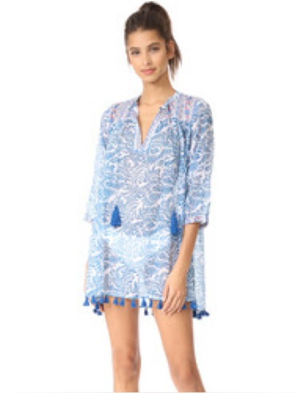 Roller Rabbit X Erica Wilson Nantucket Aditi Serafina tunic top